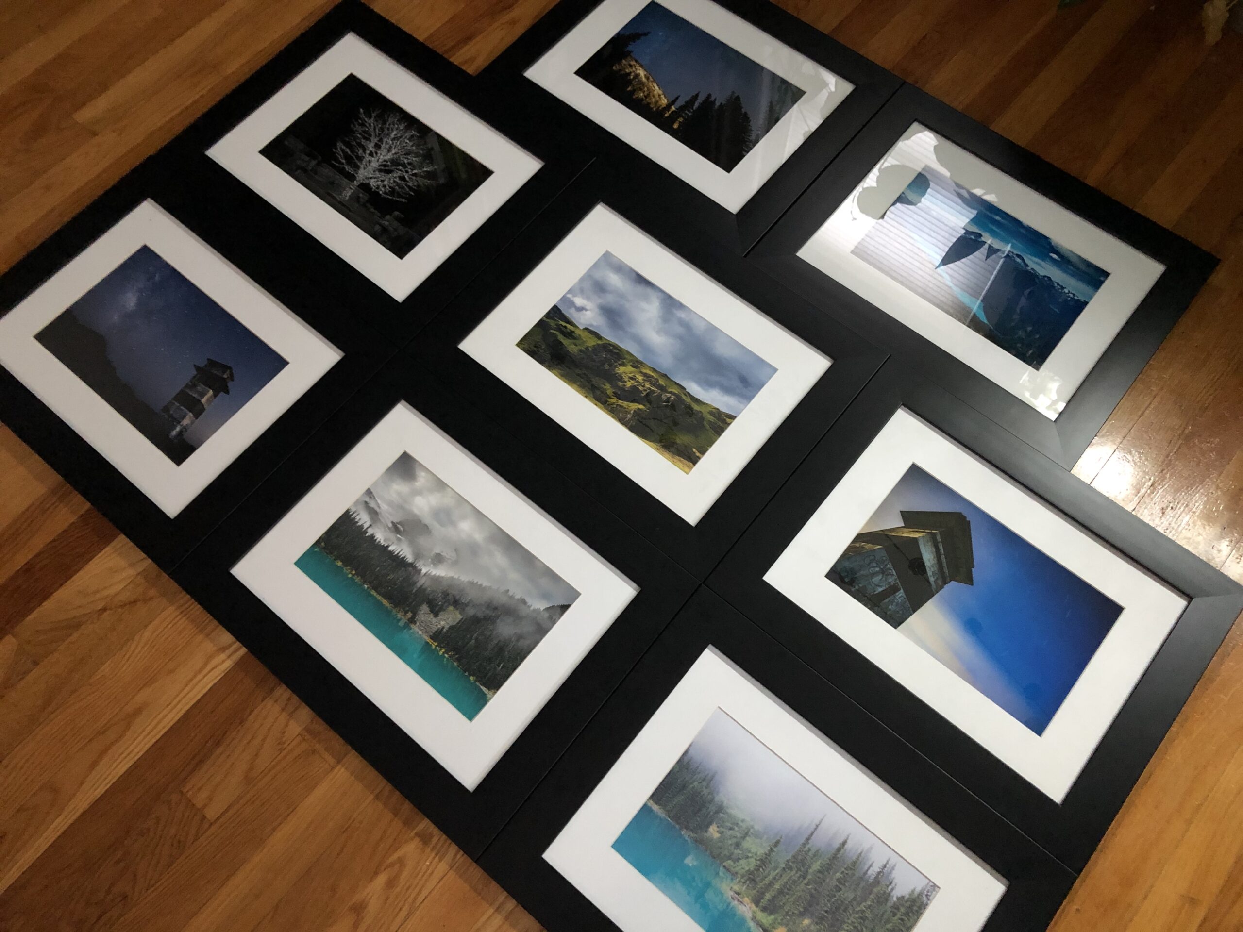 Midnight Shift printed and framed photo samples